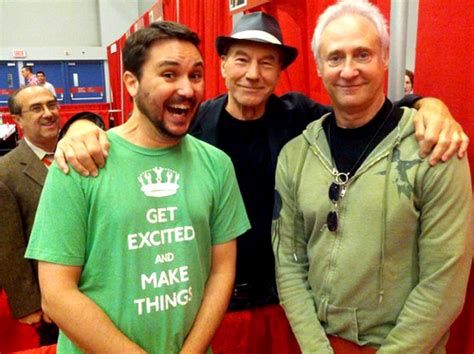 wil wheaton sir patrick stewart and brent spiner at montreal comic con and then there s even