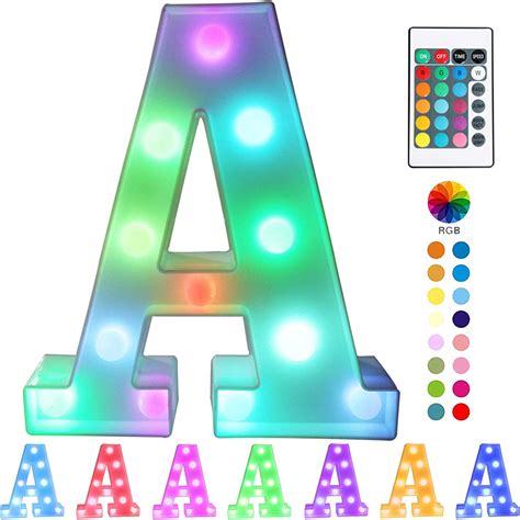Pooqla Colorful Led Marquee Letter Lights With Kuwait Ubuy