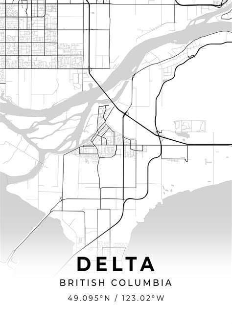 Delta British Columbia Poster By Conceptual Photography Displate