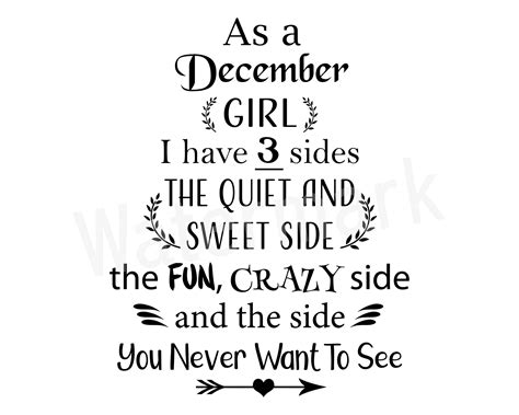 Choose from beautifully crafted birthday messages for close family members and friends you've known for a long time, or short and sweet messages for regular friends and. I'm A December Birthday Girl SVG, Fun And Crazy, Gift For ...