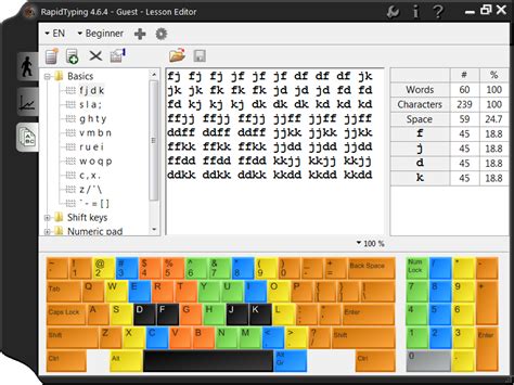 Every time you start a typing practice the lessons are assembled dynamically to increase. Typing Tutor ~ Champion007 Software House