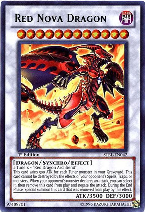 Yugioh 5ds Starstrike Blast Single Card Ultra Rare Red Nova Dragon Stbl En042 Toywiz