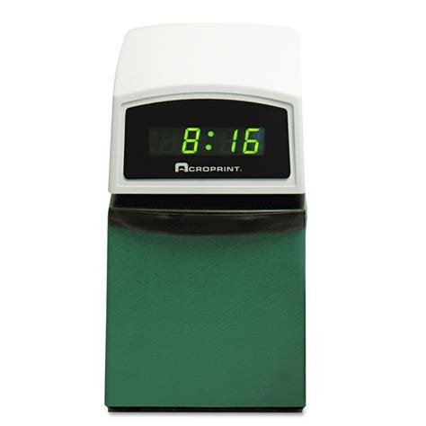 Etc Digital Automatic Time Clock With Stamp By Acroprint® Acp016000001