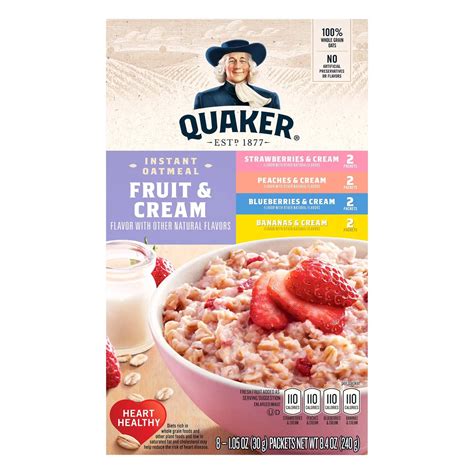 Quaker Oatmeal Peaches And Cream Nutrition Facts Besto Blog