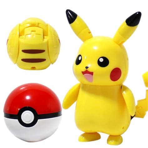 Articulated Pikachu And His Pokeball Pokémon Figure Action Toy