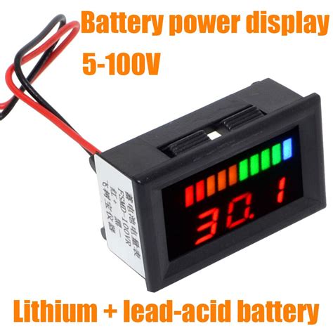 Universal V Dual Led Display Lithium Lead Acid Battery Tester