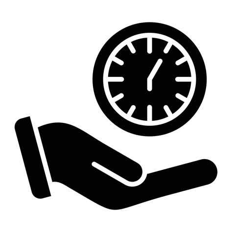 Save Time Glyph Icon 6974730 Vector Art At Vecteezy