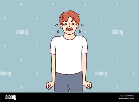 Nervous Kid Stock Vector Images Alamy