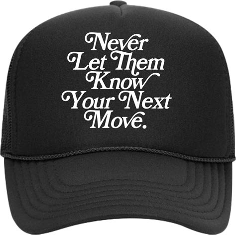 Never Let Them Know Trucker Cap Black Pointblankclothing