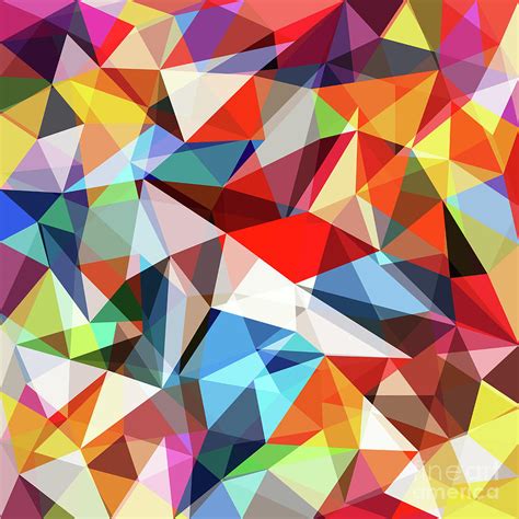 Abstract Colorful Geometrical Background By Natrot
