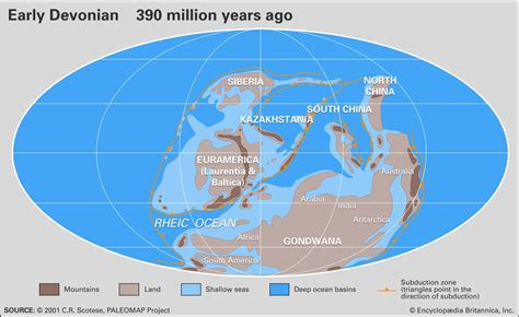 Devonian Period Definition Climate Animals Plants Timeline Map