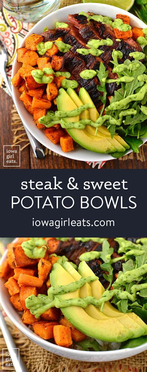 Steak And Sweet Potato Bowls Fresh And Filling