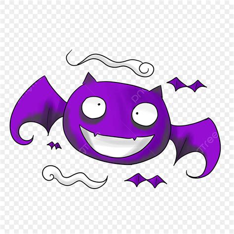 Halloween Bat Png Transparent Halloween Theme Purple Bat Illustration