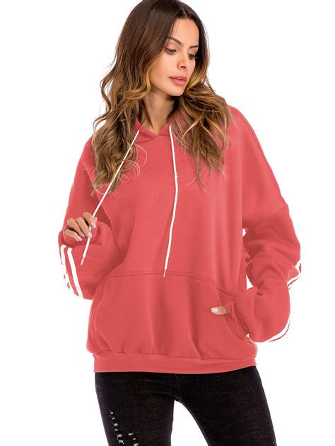Sayfut Womens High Neck Ultra Soft Fleece Solid Pullover Hoodie Sweatshirt Plus Size