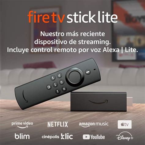 Presentamos El Fire Tv Stick Lite Con Control Remoto Por Voz Alexa Lite Dispositivo De