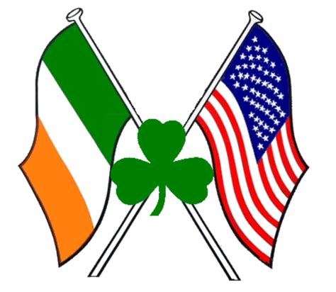 American Flag And Irish Shamrock Free Images At Vector
