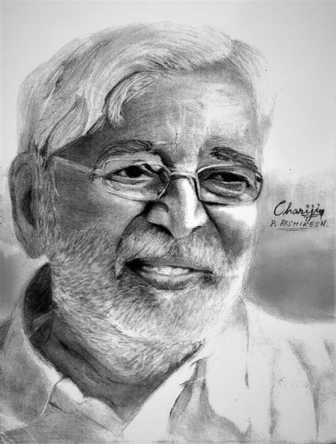 Rishikesh Palaniappan Chariji Master Portrait Traditional Art