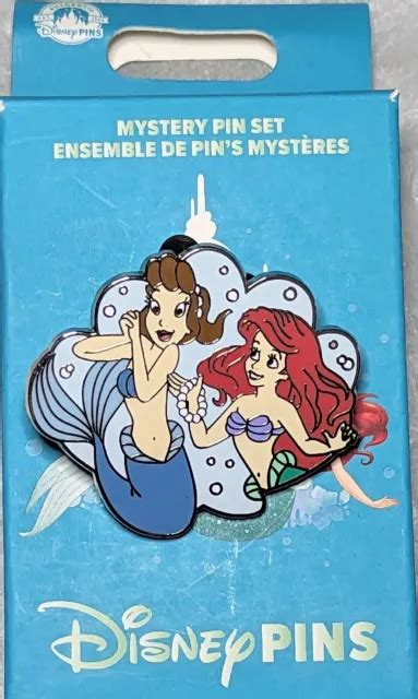 disney the little mermaid mystery seashell pin ariel and sister aquata opened 12 95 picclick