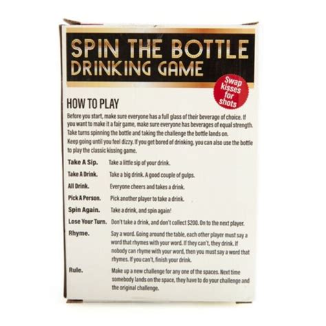 Spin The Bottle Adults Home Party Novelty Gag Drinking Beverage Game For Sale Online Ebay