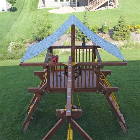 Easy diy swing set canopy replacement. DIY Play Set Canopy Cover Tutorial | Diy kids playground ...