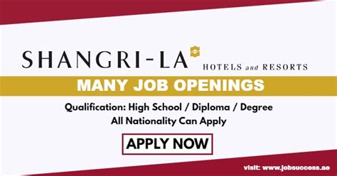 Shangri La Careers Pioneers In Asian Hospitality Announced Vacancies