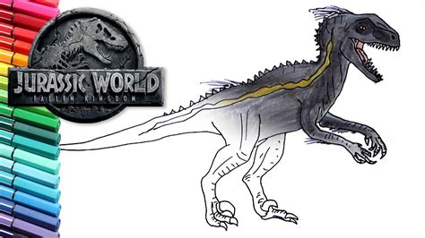 Touch device users, explore by touch or with swipe gestures. How to Draw Jurassic World Indoraptor - Dinosaur Color ...