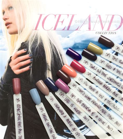 Opi Iceland Collection Swatches And Review Fw 2017 Opi Iceland