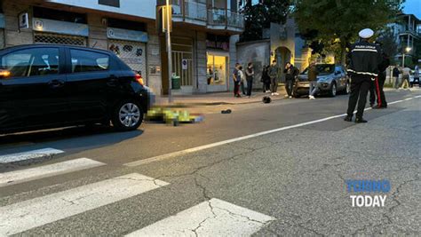 Incidente In Via Milano A Settimo Torinese Moto Contro Auto