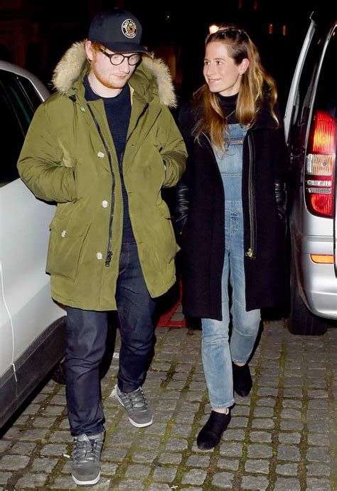 Ed Sheehans Fiancee Cherry Seaborn Rocks Huge Diamond Ring Us Weekly