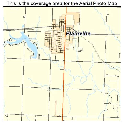 Aerial Photography Map Of Plainville Ks Kansas