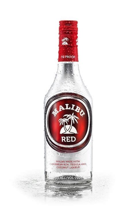 Malibu · flavored rum (35) · daiquiri & rum drinks (12) · spiced rum (2) · cosmopolitan (1). Review: Malibu Red - Drinkhacker