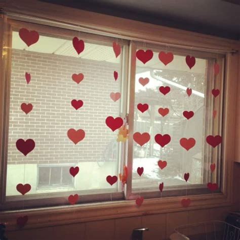 Heart Curtain My Funny Valentine Easy Valentine Crafts Valentines Day
