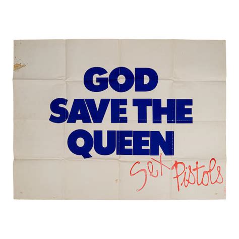 Bonhams The Sex Pistols Rare God Save The Queen Promotional Poster 1977
