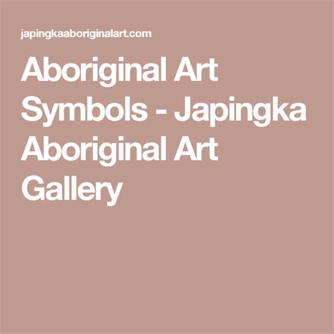 Aboriginal Art Symbols Japingka Aboriginal Art Gallery Aboriginal Art
