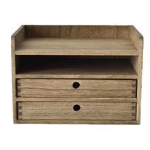 Amazon Com Kirigen Wood Organizer Shelf With Drawers For Home
