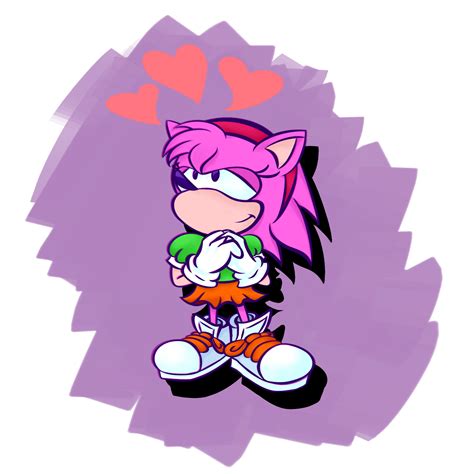 Amy Rose Sonic Cd Style By Jingiejangie On Deviantart