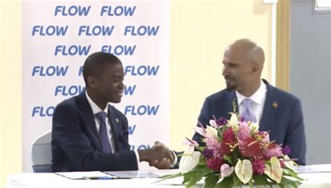 Government And Flow Sign Agreement Launching The Jump Project Wee 93 3 9 Fm Radio Grenada
