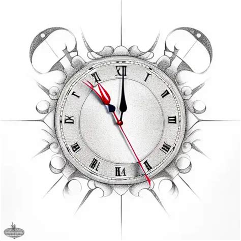 Realism Clock Tattoo Idea Blackink Ai
