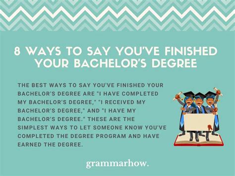 8 Ways To Say You Ve Finished Your Bachelor S Degree