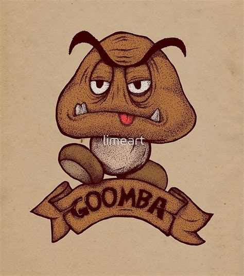 Goomba By Limeart Redbubble