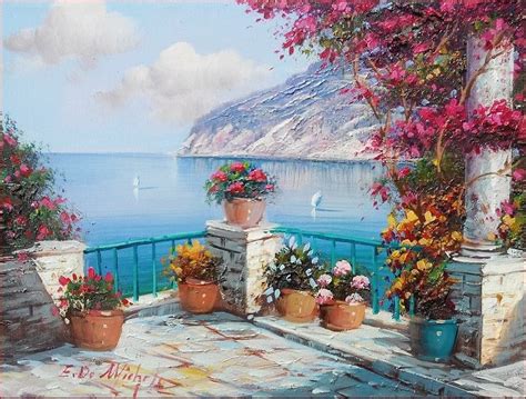 Ernesto Di Michele Painting Landscape Paintings Italy Painting