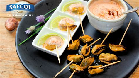 Smoked Mussels With Tomato Chilli Mayonnaise Seafood Experts