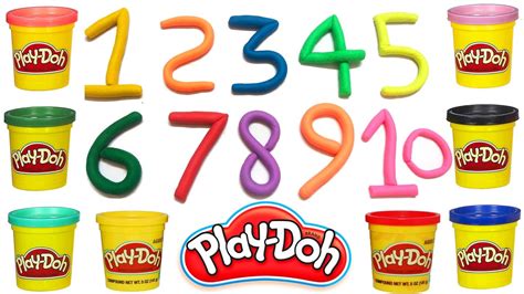 Play Doh Video Learn To Count 1 To 10 Numbers With Play Doh Video For