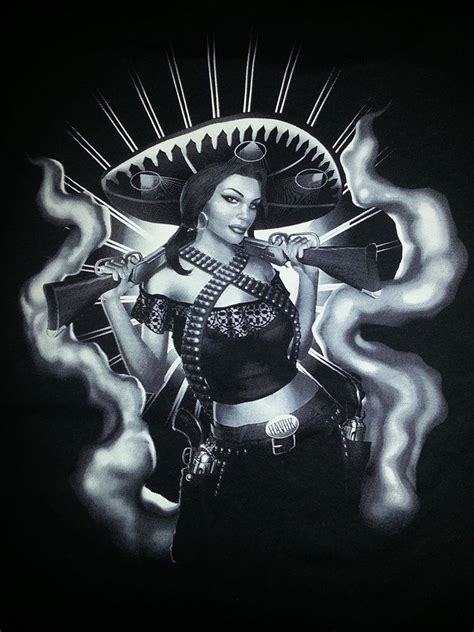 Bandita Chicano Art T Shirts For Women Mens Tshirts