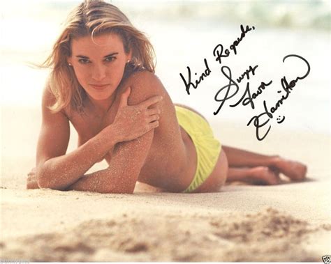 Olympic Runner Suzy Favor Hamilton Autographed Topless X