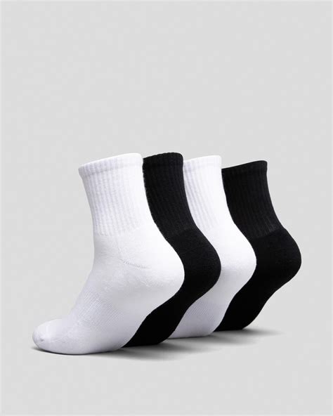 Santa Cruz Girls Other Dot Sock Pack In Blackwhite Fast Shipping