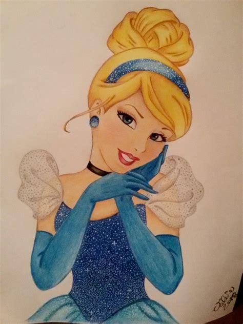 Disney Cinderella Coloured Pencils Draw 2018 Prestvalart84 Disney