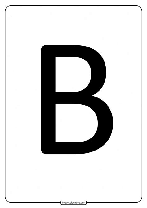 Printable A4 Size Uppercase Letters B Worksheet Letter B Worksheets