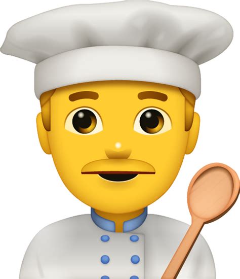 Cooking Man Emoji Free Download All Emojis Emoji Island