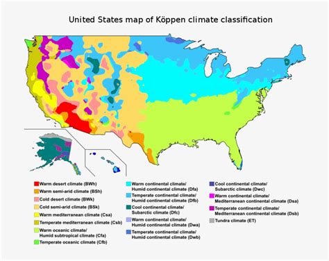 Usa Map Of K Ppen Climate Classification Iecc Climate Zone Map